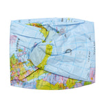 Globo gonfiabile da 30 cm Mondo Terra Oceano Mappa Palla Geografia Apprendimento Pallone da spiaggia educativo Giocattolo per bambini Decorazione per ufficio a casa, Inflatable Globe Map Ball
