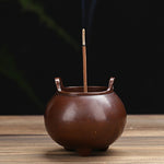 Bruciatore di incenso binaurale Bruciatore di incenso antico per interni in rame puro per uso domestico, Three-foot Xuande Furnace, Hand-played Vatican Incense Burner, Bowl-shaped Incense Burner