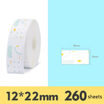 Etichette termiche adesive per NIIMBOT D11, 5x5 cm