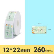Etichetta termica in carta Etichetta prezzo merce Etichetta adesiva per uso domestico per NIIMBOT D11, Pop Pattern, Bright Yellow Lingge, Spring Breeze, Color Square, Interest Geometry, Cute Rabbit, Maple Leaf, Baby Bear, Alien Spaceship, Rush Sky