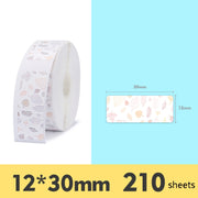 Etichetta termica in carta Etichetta prezzo merce Etichetta adesiva per uso domestico per NIIMBOT D11, Pop Pattern, Bright Yellow Lingge, Spring Breeze, Color Square, Interest Geometry, Cute Rabbit, Maple Leaf, Baby Bear, Alien Spaceship, Rush Sky