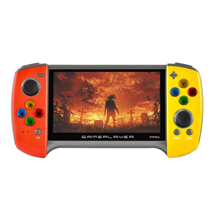 X19 Plus Console di gioco portatile con schermo da 5,1 pollici Supporto memoria 8G Espansione scheda TF e uscita AV, X19 Plus / Red+Yellow, X19 Plus / Red, X19 Plus / Red+Blue