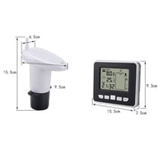 TS-FT002 Indicatore di livello del serbatoio dell'acqua elettronico ad ultrasuoni multifunzionale con indicatore di livello dell'acqua con display del termometro della temperatura interna, TS-FT002