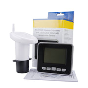 TS-FT002 Indicatore di livello del serbatoio dell'acqua elettronico ad ultrasuoni multifunzionale con indicatore di livello dell'acqua con display del termometro della temperatura interna, TS-FT002