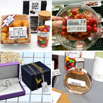 Carta per etichette termiche Carta autoadesiva Etichetta fissa per abbigliamento alimentare Etichetta del prezzo per NIIMBOT B11 / B3S, 30x20mm 320 Sheets, 30x30mm 230 Sheets, 30x40mm 180 Sheets, 40x20mm 320 Sheets, 40x30mm 230 Sheets, 40x80mm 95 Sheet...