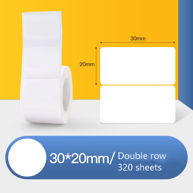 Carta per etichette termiche Carta autoadesiva Etichetta fissa per abbigliamento alimentare Etichetta del prezzo per NIIMBOT B11 / B3S, 30x20mm 320 Sheets, 30x30mm 230 Sheets, 30x40mm 180 Sheets, 40x20mm 320 Sheets, 40x30mm 230 Sheets, 40x80mm 95 Sheet...