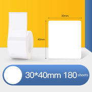 Carta per etichette termiche Carta autoadesiva Etichetta fissa per abbigliamento alimentare Etichetta del prezzo per NIIMBOT B11 / B3S, 30x20mm 320 Sheets, 30x30mm 230 Sheets, 30x40mm 180 Sheets, 40x20mm 320 Sheets, 40x30mm 230 Sheets, 40x80mm 95 Sheet...