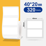 Carta per etichette termiche Carta autoadesiva Etichetta fissa per abbigliamento alimentare Etichetta del prezzo per NIIMBOT B11 / B3S, 30x20mm 320 Sheets, 30x30mm 230 Sheets, 30x40mm 180 Sheets, 40x20mm 320 Sheets, 40x30mm 230 Sheets, 40x80mm 95 Sheet...