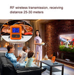 Termometro per alimenti wireless Touch screen per uso domestico Termometro da cucina a doppio canale per barbecue, TS-TP20