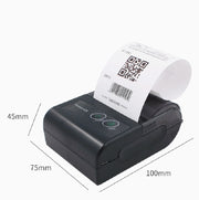 58HB6 Stampante termica portatile Bluetooth per etichette, macchina per ricevute da asporto, supporta la stampa multilingue e di simboli/immagini, US Plug (English ), EU Plug (English ), EU Plug (Brazilian Portuguese ), UK Plug (English)