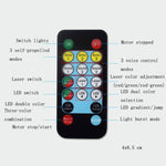 Luci volanti colorate da 13 W Luce di proiezione Decorazione della stanza a LED Luce laser KTV Bar Luce da palcoscenico per il controllo del suono,, US Plug, EU Plug, UK Plug, AU Plug