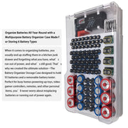 JK-19070823 Scatola di immagazzinaggio della batteria con tester della capacità della batteria