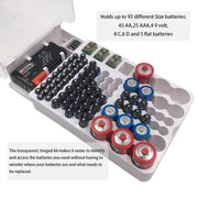 JK-19070823 Scatola di immagazzinaggio della batteria con tester della capacità della batteria