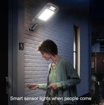 Lampada da parete solare con sensore a induzione 128 LED