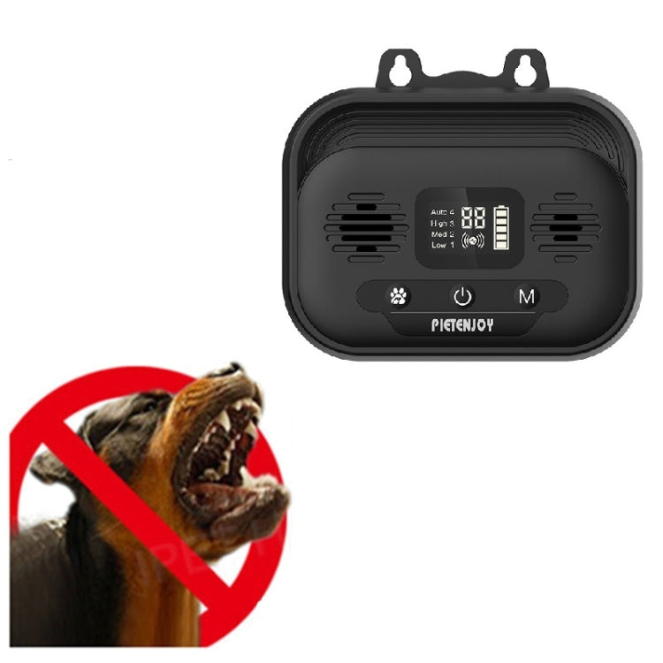 Prodotti per animali domestici Repellente per cani con tappo antiabbaio ad ultrasuoni per interni ed esterni, Black Normal Edition, Black Smart Edition