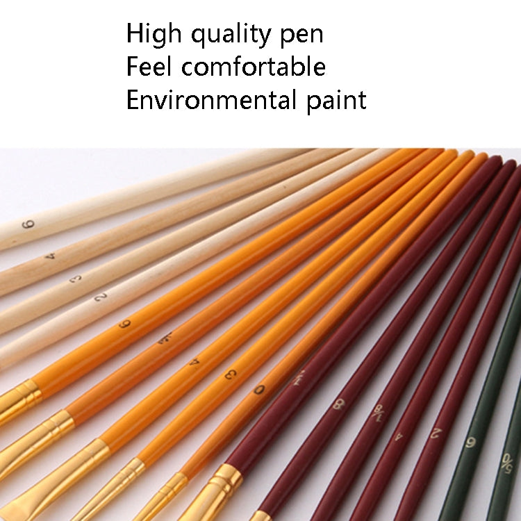 ZHU TING 25 PCS / Set Pennello multifunzionale per pittura ad olio Gouache Acquerello Pennello acrilico Forniture per pittura per studenti, Watercolor Acrylic Paint Brush