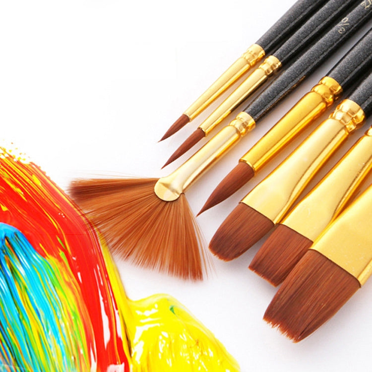 ZHU TING 21 pz/3 set pennelli in nylon pennelli per acquerello e pennelli per olio forniture per pittura artistica, 21 PCS / 3 Sets Nylon Brushes