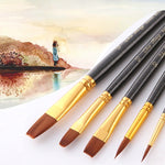 ZHU TING 21 pz/3 set pennelli in nylon pennelli per acquerello e pennelli per olio forniture per pittura artistica, 21 PCS / 3 Sets Nylon Brushes