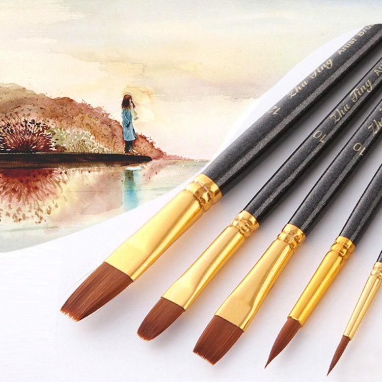 ZHU TING 21 pz/3 set pennelli in nylon pennelli per acquerello e pennelli per olio forniture per pittura artistica, 21 PCS / 3 Sets Nylon Brushes