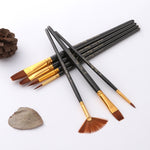 ZHU TING 21 pz/3 set pennelli in nylon pennelli per acquerello e pennelli per olio forniture per pittura artistica, 21 PCS / 3 Sets Nylon Brushes