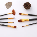 ZHU TING 21 pz/3 set pennelli in nylon pennelli per acquerello e pennelli per olio forniture per pittura artistica, 21 PCS / 3 Sets Nylon Brushes