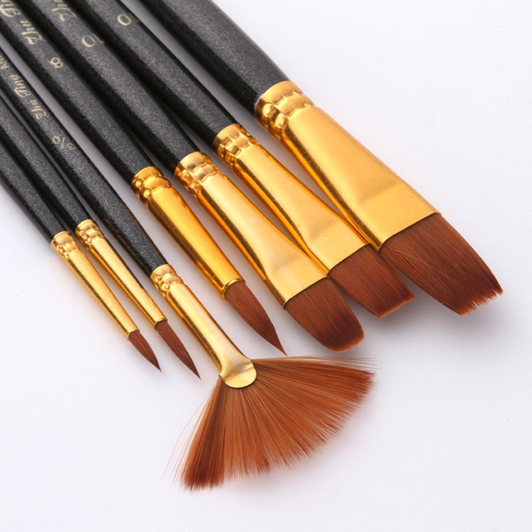 ZHU TING 21 pz/3 set pennelli in nylon pennelli per acquerello e pennelli per olio forniture per pittura artistica, 21 PCS / 3 Sets Nylon Brushes