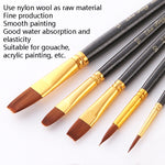 ZHU TING 21 pz/3 set pennelli in nylon pennelli per acquerello e pennelli per olio forniture per pittura artistica, 21 PCS / 3 Sets Nylon Brushes