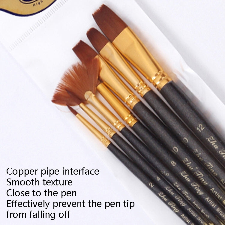ZHU TING 21 pz/3 set pennelli in nylon pennelli per acquerello e pennelli per olio forniture per pittura artistica, 21 PCS / 3 Sets Nylon Brushes