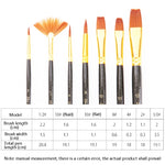 ZHU TING 21 pz/3 set pennelli in nylon pennelli per acquerello e pennelli per olio forniture per pittura artistica, 21 PCS / 3 Sets Nylon Brushes