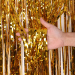 5 pezzi 1 x 2 m tenda di seta per pioggia leggera decorazione per feste per feste sfondo fotografico decorazione da parete, Golden, Red, Blue, Green, Rose Red, Light Pink, Light Blue, Silver, Rose Gold