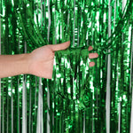 5 pezzi 1 x 2 m tenda di seta per pioggia leggera decorazione per feste per feste sfondo fotografico decorazione da parete, Golden, Red, Blue, Green, Rose Red, Light Pink, Light Blue, Silver, Rose Gold