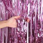 5 pezzi 1 x 2 m tenda di seta per pioggia leggera decorazione per feste per feste sfondo fotografico decorazione da parete, Golden, Red, Blue, Green, Rose Red, Light Pink, Light Blue, Silver, Rose Gold