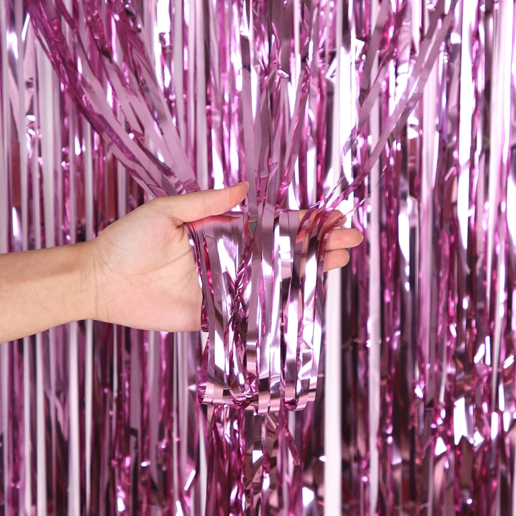 5 pezzi 1 x 2 m tenda di seta per pioggia leggera decorazione per feste per feste sfondo fotografico decorazione da parete, Golden, Red, Blue, Green, Rose Red, Light Pink, Light Blue, Silver, Rose Gold