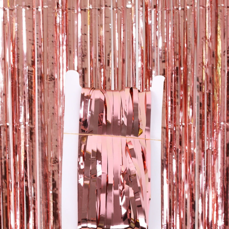 5 pezzi 1 x 2 m tenda di seta per pioggia leggera decorazione per feste per feste sfondo fotografico decorazione da parete, Golden, Red, Blue, Green, Rose Red, Light Pink, Light Blue, Silver, Rose Gold
