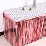 5 pezzi 1 x 2 m tenda di seta per pioggia leggera decorazione per feste per feste sfondo fotografico decorazione da parete, Golden, Red, Blue, Green, Rose Red, Light Pink, Light Blue, Silver, Rose Gold