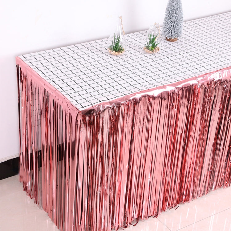 5 pezzi 1 x 2 m tenda di seta per pioggia leggera decorazione per feste per feste sfondo fotografico decorazione da parete, Golden, Red, Blue, Green, Rose Red, Light Pink, Light Blue, Silver, Rose Gold
