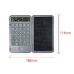 Calcolatrice da scrittura ricaricabile Lavagna per scrittura a mano per studenti LCD multifunzione portatile, Gray