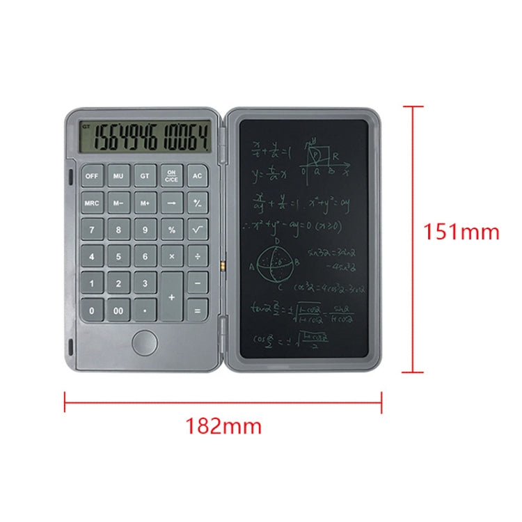 Calcolatrice da scrittura ricaricabile Lavagna per scrittura a mano per studenti LCD multifunzione portatile, Gray
