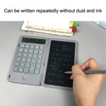 Calcolatrice da scrittura ricaricabile Lavagna per scrittura a mano per studenti LCD multifunzione portatile, Gray