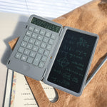 Calcolatrice da scrittura ricaricabile Lavagna per scrittura a mano per studenti LCD multifunzione portatile, Gray