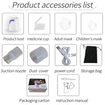 YMK-W6 Atomizzatore micro-mesh portatile ad ultrasuoni per bambini adulto Atomizzatore a compressione regolabile a due velocità portatile per uso domestico, YMK-W6(Blue), YMK-W6(Gray), YMK-W6(Green)