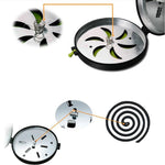 Vassoio porta bobina antizanzare ignifugo repellente per zanzare da esterno 2 pezzi, Mosquito Coil Holder Tray