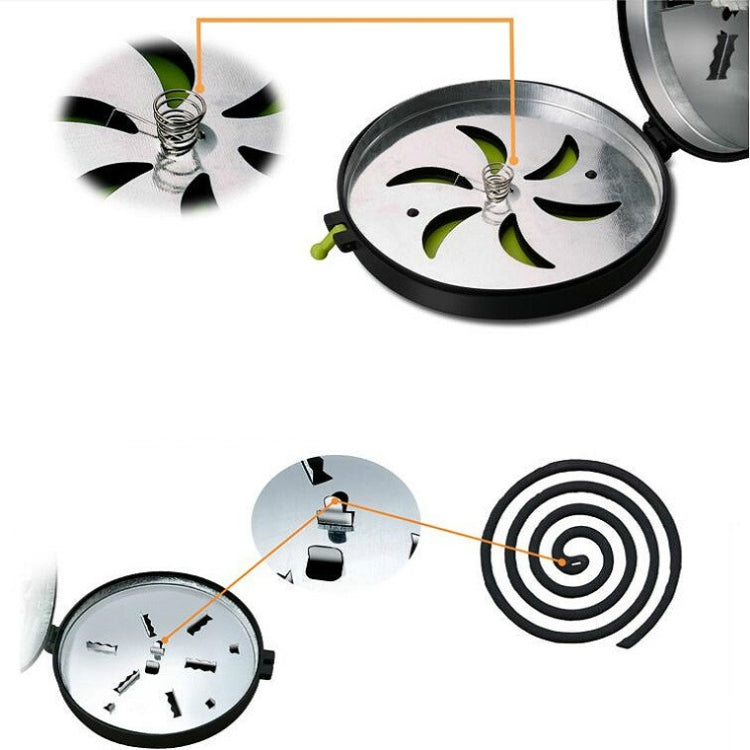 Vassoio porta bobina antizanzare ignifugo repellente per zanzare da esterno 2 pezzi, Mosquito Coil Holder Tray