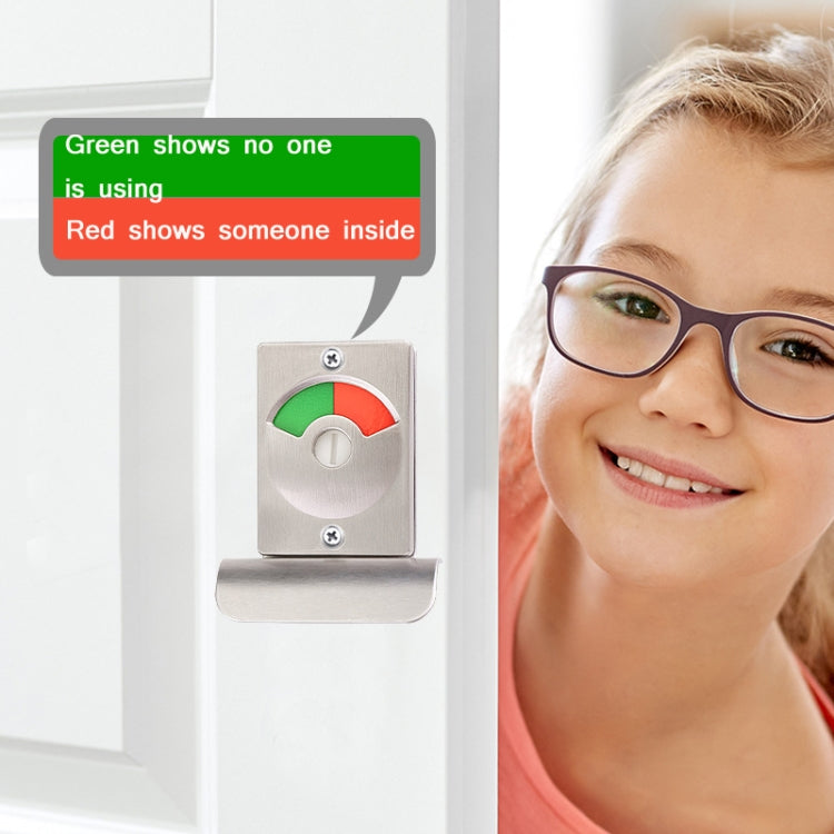 Serratura per porta con display rosso e verde per WC Serratura per WC pubblica in acciaio inossidabile, Indicating lock With Handle