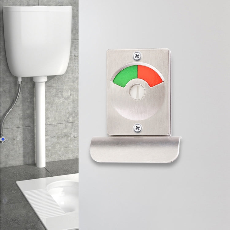 Serratura per porta con display rosso e verde per WC Serratura per WC pubblica in acciaio inossidabile, Indicating lock With Handle