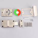 Serratura per porta con display rosso e verde per WC Serratura per WC pubblica in acciaio inossidabile, Indicating lock With Handle
