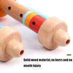 2 PCS Educazione precoce per bambini Giocattolo musicale con fischietto in corno di legno, 2 PCS Horn Whistle Music Toy