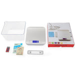 Bilancia elettronica da cucina portatile per piccoli alimenti in acciaio inossidabile, 5kg/1g (Battery Model White), 5kg/1g (Battery Model Black), 10kg/1g (Battery Model White), 5kg/1g (Rechargeable White), 10kg/1g (Rechargeable White)                 ...
