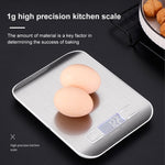 Bilancia elettronica da cucina portatile per piccoli alimenti in acciaio inossidabile, 5kg/1g (Battery Model White), 5kg/1g (Battery Model Black), 10kg/1g (Battery Model White), 5kg/1g (Rechargeable White), 10kg/1g (Rechargeable White)                 ...