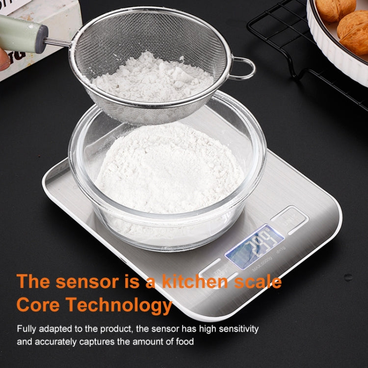 Bilancia elettronica da cucina portatile per piccoli alimenti in acciaio inossidabile, 5kg/1g (Battery Model White), 5kg/1g (Battery Model Black), 10kg/1g (Battery Model White), 5kg/1g (Rechargeable White), 10kg/1g (Rechargeable White)                 ...